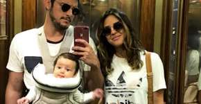 Bruno Gissoni e Yanna Lavigne celebram 1 ano da filha, Madalena