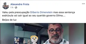 Dimenstein:  Alexandre Frota, coloque-se no seu lugar