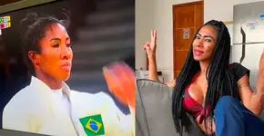 Judoca Ketleyn Quadros é comparada com Inês Brasil e vira meme