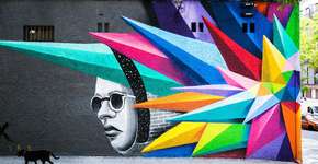 Veja trabalhos de Okudart pelas ruas de Madri