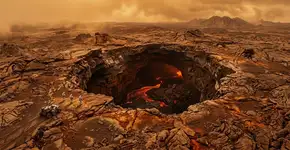 Astrônomos finalmente confirmam pela primeira vez a existência de uma enorme caverna vulcânica em Vênus