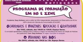 Programação de Formação em HQ e Zine no CCJ