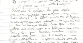 Após assédio sexual, menina de 10 anos pede ajuda em carta à polícia