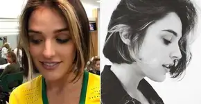 Rafa Brites radicaliza no visual e corta o cabelo curtinho