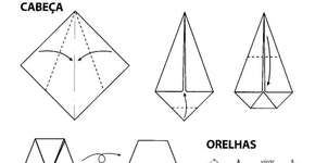 Quatro passos-a-passo para fazer dobraduras de papel simples
