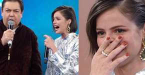 Agatha Moreira paga mico na Globo após Faustão fazer pegadinha