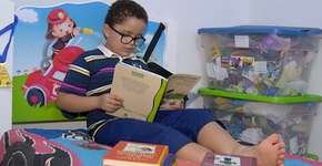 Cadu, o menino de 7 anos que leu 88 livros só este ano