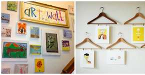 23 ideias criativas para guardar os desenhos das crianças
