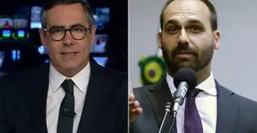 Eduardo Bolsonaro bate-boca sobre corrupção com Fábio Pannuzio na web
