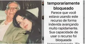 Ana Paula Padrão é bloqueada no Instagram após morte do pai