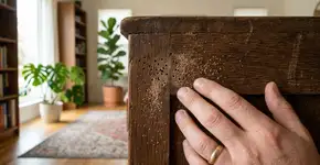 Pó de café no chão? O sinal de alerta que indica que os cupins estão devorando seus móveis