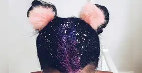 Para quem realmente AMA brilho: glitter e purpurina no cabelo