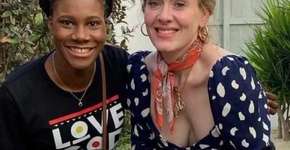 Adele perde 45kg e aparece transformada em foto com fã