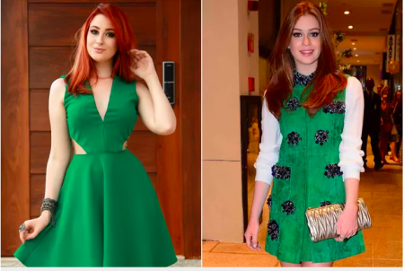 A blogueira de moda Sharon Morais e Marina Ruy Barbosa