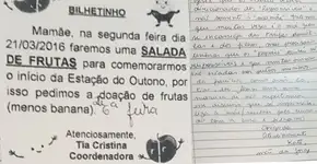 Mãe para escola: “não vamos responsabilizar somente a mãe”