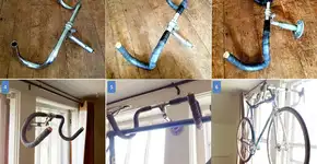 Reutilize peças e faça um suporte para sua bike