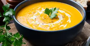 Receita de creme de abóbora com queijo tem gostinho de casa de vó