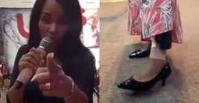 Flordelis mostra tornozeleira eletrônica durante culto