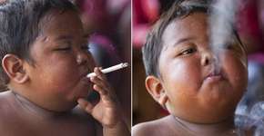 Geraldo Luís leva ao palco do programa bebê fumante da Indonésia