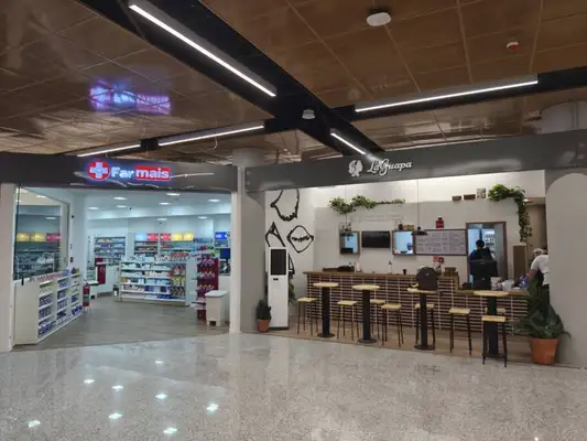 A nova área de embarque remoto agora conta com 11 lojas 