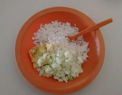 E.E. Fernão Dias Paes - São Paulo - 09h45 - Arroz, salada e omelete