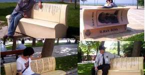 Em Istambul, os livros são os bancos das praças