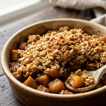 Featured mobile: Você nunca pensou em fazer essa sobremesa quente de maçã com crocante de panela