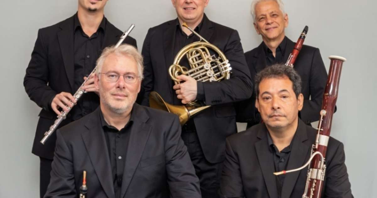 Quinteto de Sopros Camargo Guarnieri faz apresentação gratuita neste sábado em Diadema