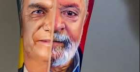 SP: Homem tatua rostos de Lula e Bolsonaro no braço