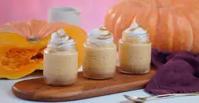 Torta de abóbora no pote: uma gostosura para o Dia das Bruxas!