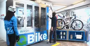 Empresa italiana cria estação de lavagem automática de bicicletas