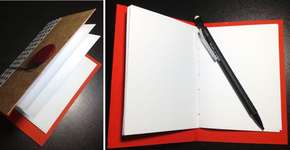 Transforme caixas de cereais em blocos de notas criativos