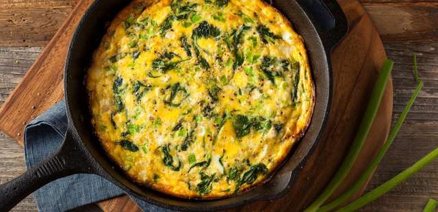 Omelete verde delicioso