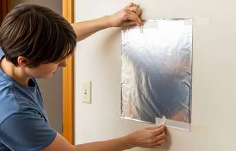 Secondary news: Arquitetos recomendam colar papel-alumínio na parede por alguns dias, saiba por que