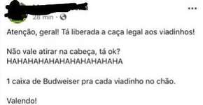 Eleitor de Bolsonaro oferece brinde para quem ‘caçar viadinho’