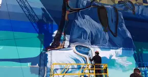 Destino de luxo, Mônaco ganha mural do brasileiro Eduardo Kobra