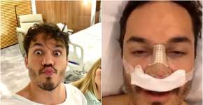 Eliezer passa por cirurgia no nariz e mostra resultado no Instagram