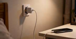 O truque do elástico que impede o carregador de escapar da tomada