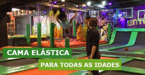 Parque de cama elástica para todas as idades