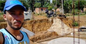 Homem que constrói a própria casa viraliza após levar ‘bolo’ de amigos