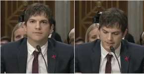 Ashton Kutcher faz discurso emocionante sobre tráfico de crianças