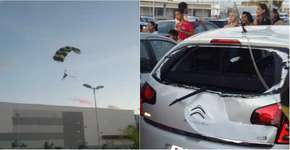 Chegada de Papai Noel em shopping na Bahia dá muito ruim