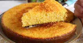 Bolo de milho no liquidificador com leite condensado