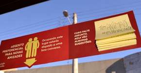 Intervenção estimula conversa entre passageiros do transporte público