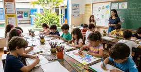 Estudos mostram que crianças que desenham com mais frequência desenvolvem melhor a memória e habilidades de aprendizagem