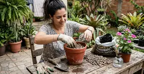 Na Holanda, para a orquídea durar anos: o macete não é o adubo, mas nunca deixar sem pedrinhas no fundo
