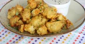 Receita de couve-flor empanada sem fritura