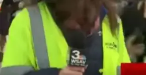 Maratonista é preso após violar repórter ao vivo