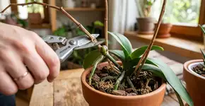 Como podar uma orquídea após a floração para obter mais flores e um crescimento mais saudável