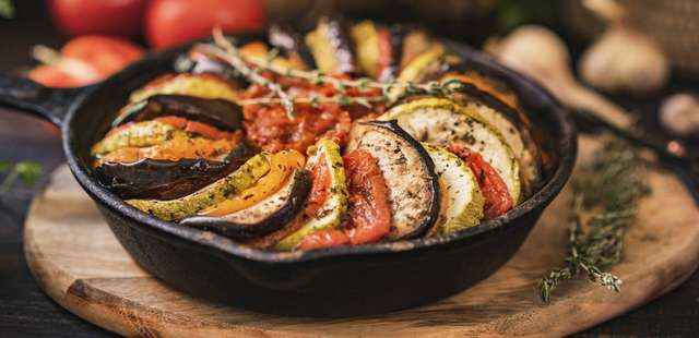 Ratatouille saboroso em 7 passos fáceis
